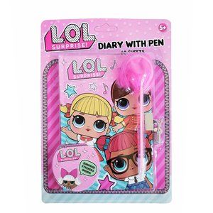 LOL Surprise Diary with Pom Pen Kids Set Girls Lockable Journal Lock and Key